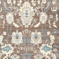 thumbnail image 5 of SAFAVIEH Valencia Estelle Floral Bordered Polyester Area Rug, Chocolate/Alpine, 9' x 12', 5 of 6