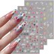 thumbnail image 1 of Pegatinas para uñas Fspronail 5D con forma de flor en relieve autoadhesivas, 1 of 7