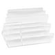thumbnail image 2 of Organizador de archivos de escritorio acrílico Clear File Compartiments Vertical Desktop Archer Archer File Archue para libros de, 2 of 8