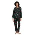 thumbnail image 3 of GLOBAL Womens Flannel Cotton Pajama Set Long PJs Flannel Loungewear Sleepwear,Size S-3XL, 3 of 6