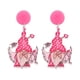 thumbnail image 2 of Pendientes de corazón de San Valentín - Pendientes de acrílico para mujer, 1 par, joyería roja y rosa, 2 of 3