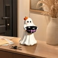 thumbnail image 2 of Wmkox8yii Ghost Figurine with Pumpkin Candy Bowl,9.8 inches Halloween Decorative Statue for Porch Tabletop Mantel Indoor Outdoor Display, 2 of 3