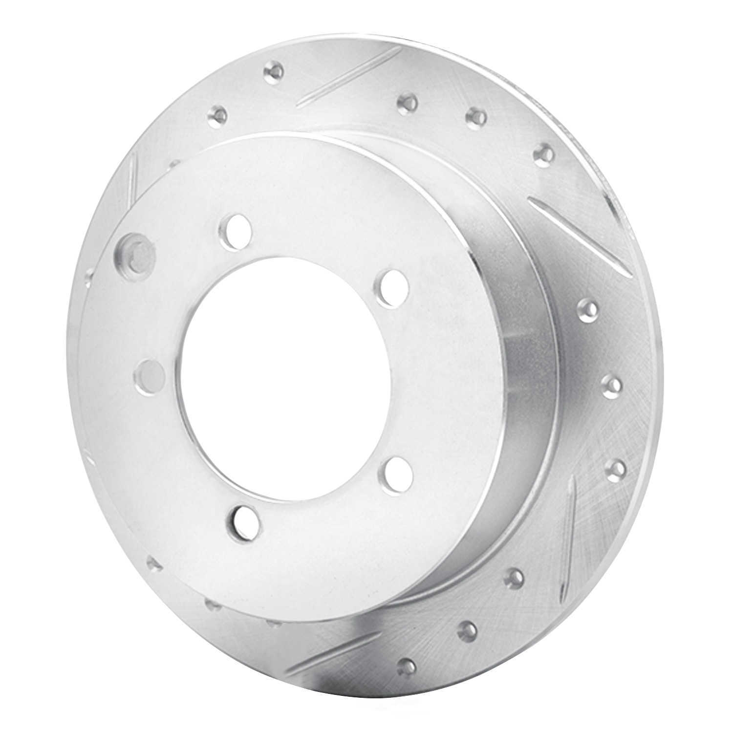 Dynamic Friction Company 631-72030L DFC Brake Rotor - Drilled And Slotted - Silver