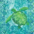 thumbnail image 2 of Brent, Paul 20x20 White Modern Wood Framed Museum Art Print Titled - Turtle Batik Sq, 2 of 4