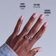 thumbnail image 3 of Kiss Core Design Press On Nails Almond, Shining Bright, Pink, Short, 32 Count, 3 of 12