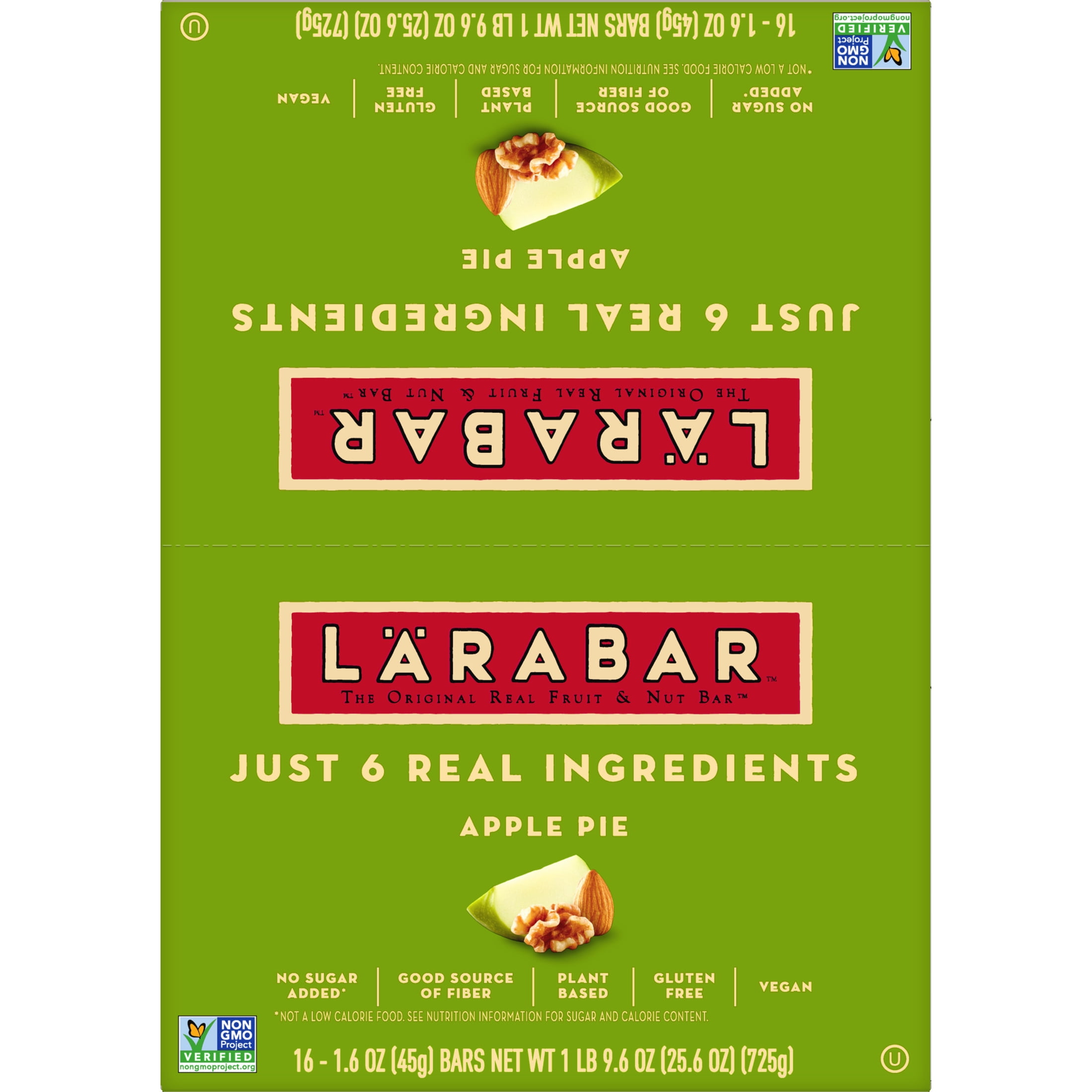 Larabar Apple Pie, Fruit and Nut Bars, Gluten Free and Vegan, 16 Count, 25.6 oz