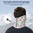 thumbnail image 4 of Neck Gaiter Face Cover Scarf, Sea Grass Conch Soft Face Sun Mask Cover Scarf Headband Cooling Sweat Absorbing Bandanas Hiking Cycling Running, 4 of 7