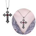 thumbnail image 2 of WINDLAND 2pcs Gothic Crucifix Necklace Cross Pendant Neckchain Jewelry Stylish Jewelry, 2 of 14