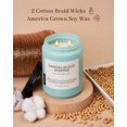 thumbnail image 3 of M&SENSE Sandalwood Jasmine Scented Candle, 19.4oz Soy Jar Candles for Home, Large 2 Wick, Up to 110 Hours Burn time, Natural Organic Fragrance, 3 of 9