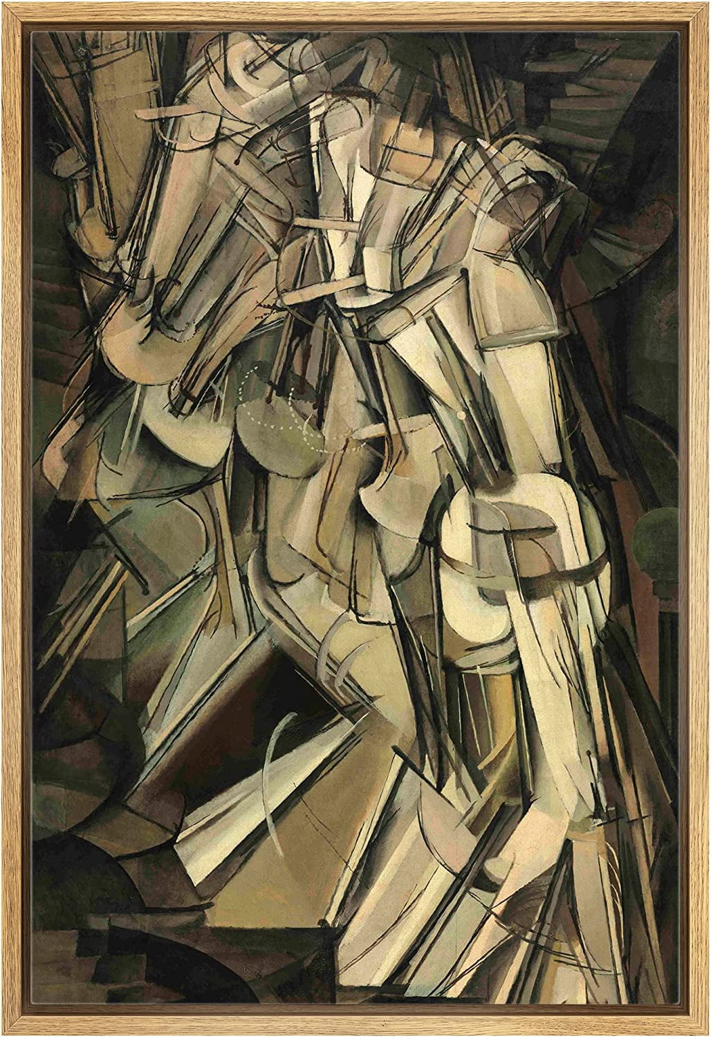 Nude Descending A Staircase No 2 By Marcel Duchamp Framed Canvas   Eb1d4cac 59e3 4b39 Ba1a 8560b26c6f34.6417a4412e4c51d15c4e91dba1331b03 