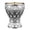 1PCS-Silver, variant on Geometric Alloy Shot Glass with Crystal Accents Ideal for Formal