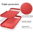 thumbnail image 4 of Compatible with Google Pixel 9 Pro XL Case Silicone Liquid Purple, Soft Smooth Touch Google Pixel 9 Pro XL Phone Case Silicone Shockproof Thin Cover (Red), 4 of 14