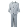 thumbnail image 2 of vastwit Toddler Baby Boys 5PCS Wedding Party Sets Blazer Vest Shirt Pant Bowtie Formal Tuxedo Suits Gray 8, 2 of 7