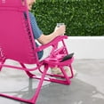 thumbnail image 5 of Best Choice Products Monochromatic Zero Gravity Chair, Folding Patio Recliner w/Side Tray, Headrest - Ultimate Pink, 5 of 8