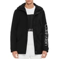 thumbnail image 1 of Calvin Klein Mens Hooded Water Resistant Jacket black L, 1 of 1