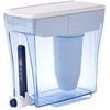 ZeroWater 20 Cup Ready-Pour Dispenser Water Filter Pitcher, clear
