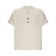 thumbnail image 5 of Ceisia Men's Casual Cotton Linen Blend V-Neck Button Short Sleeve Henley Top Beige XXL Gifts, 5 of 8