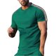 thumbnail image 1 of Tops para hombre, blusas y camisas de cuello redondo y manga corta para hombre. Camiseta deportiva informal de manga corta con rayas laterales y cuello redondo para hombre. Blusa para hombre., 1 of 5