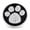 Black, variant on Snap Jewelry 18MM Pink Enamel Dog Paw Rhinestone Ginger Charm Button