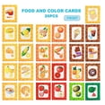 thumbnail image 4 of GUOOL 26Pcs Fun Early Developing Learn Cloth Card Toy Set with Packed Bag - Resist to 2 Food and Color, 4 of 8