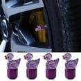 thumbnail image 6 of 4 Pack Cute Duck Glow in The Dark Tire Valve Caps Auto Tire Valve Stem Caps Decorative Tire Valve Caps for Cars Motorcycles and Bicycles (Purple Pink), 6 of 11
