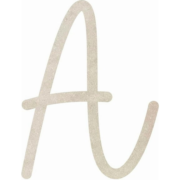 MDF Wall Letters, Unfinished 4'' Baleno Font A, Alphabet DIY Kids