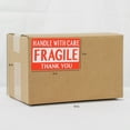 thumbnail image 4 of Infi-Touch Red "Fragile Handle with Care Thank You" 3 x 5 Semi-Gloss Stickers - 4 Rolls, 4 of 4