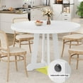 thumbnail image 1 of Rustic Dining Table for 4 to 6 People, 47 Inch Round Dining Table, Wooden Kitchen Table with Sturty Legs, Dining Room Table for Dining Room, Kitchen(Table Only), 1 of 7