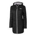 thumbnail image 2 of Women's Cutter & Buck Black Baltimore Ravens Rainier PrimaLoft- Eco Insulated Full-Zip Hoodie Long Coat, 2 of 3