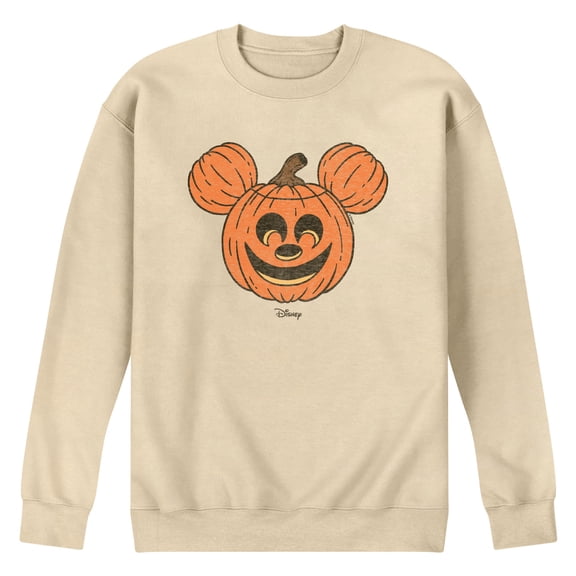 Disney - Mickey Pumpkin Head - Men's Crew Fleece Sweatshirt