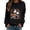 Black, variant on Halloween Sweatshirt for Women Sweatshirt for Daily Comfort and Casual with Cutout Detail Black S