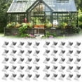 thumbnail image 1 of Clips de Vitrage pour Serre, 50 Pcs Pinces en Acier Inoxydable Type Z, Clips de Fixation pour Accessoires de Serre, 1 of 4