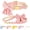 Pink-New, variant on Dog Collar and Leash Set with Bowtie, Soft & Cute Puppy Collar, Cotton Puppy Collar with Adjustable Metal Buckle for Small, Medium Dog (White, Size M: Neck 13"-22")