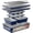Blue, variant on 8-Piece Stackable Bakeware Set - Aluminized Steel with Ceramic Non-Stick Coating, Healthy Baking, Ergonomic Handles, Cooling Rack, Non-Toxic, Oven-Safe, Durable Quality