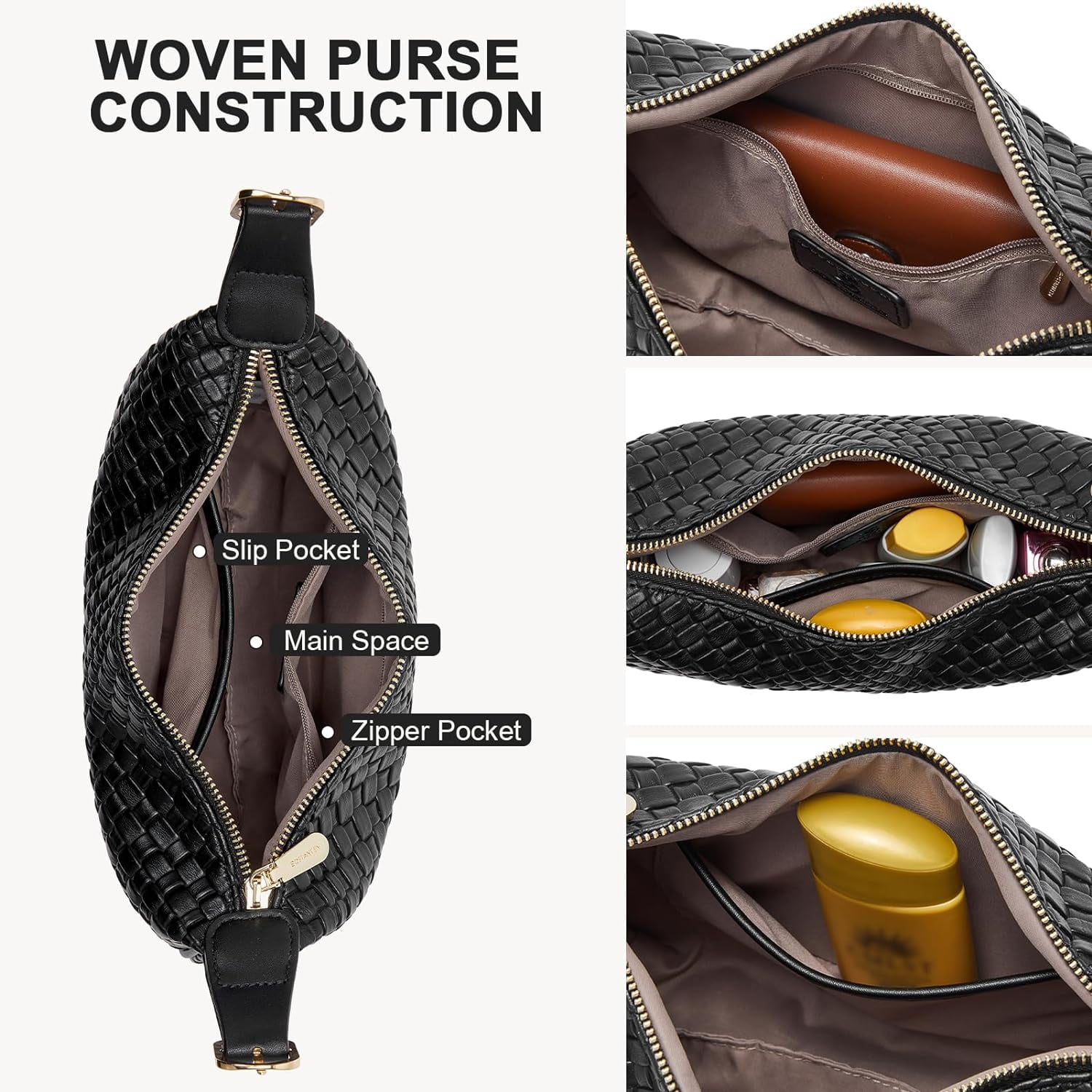 Purses for Women Small Crossbody Bags Crescent Shoulder Bag Hobo Handbag with Adjustable Strap