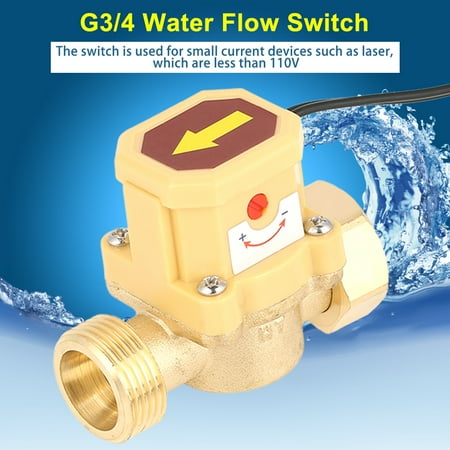 

1pc Pump Pressure Water Flow Control Sensor Switch G3/4 Thread 0.6 Mpa