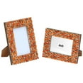 thumbnail image 1 of Benzara BM145884 4 x 6 in. Collage Photo Frame, Orange & Brown, 1 of 1