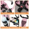 thumbnail image 6 of Costway 4-in-1 Multifunctional Tricycle Kids Trike with Removable Canopy & Push Handle Pink, 6 of 10