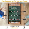 thumbnail image 5 of Costway Mini Football Table for Double Player w/ sturdy Handle 2 Footballs Game Room, 5 of 10