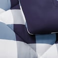 thumbnail image 2 of Truly Soft Everyday Buffalo Plaid Navy Blue Polyester 3-Piece King Comforter Set, plaid themed, for Men and Women, OEKO-TEX Certified Confidence, 2 of 11