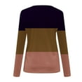 thumbnail image 5 of Soft T Shirts for Women Long Sleeve V Neck Plain Tshirts Casual Loose Fit Tunic Tops Spring Fall Basic Tees (X-Large, Khaki), 5 of 5