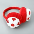 thumbnail image 2 of Adorable Cartoon Football Themed Winter Ear for Kids Cozy Soft Earmuffs Outdoor Cold Weather, 2 of 4