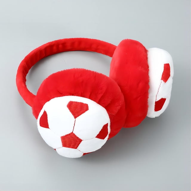 Boucles d'Oreilles Classification des Produits Garçons Filles Mignon Dessin Animé Football Hiver Cache-Oreilles Chauds pour Enfants Cache-Oreilles Chauds Extérieurs