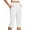 White, variant on BLVB Dressy Capri Pants for Women High Waist Stretch Womens Dress Capris Pants for Summer with Pockets Work Casual
