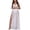 White, variant on VBEWZET Women Fishbone Corset Mesh Maxi Dress, Sweetheart Slit Sheer Evening Gown Black S