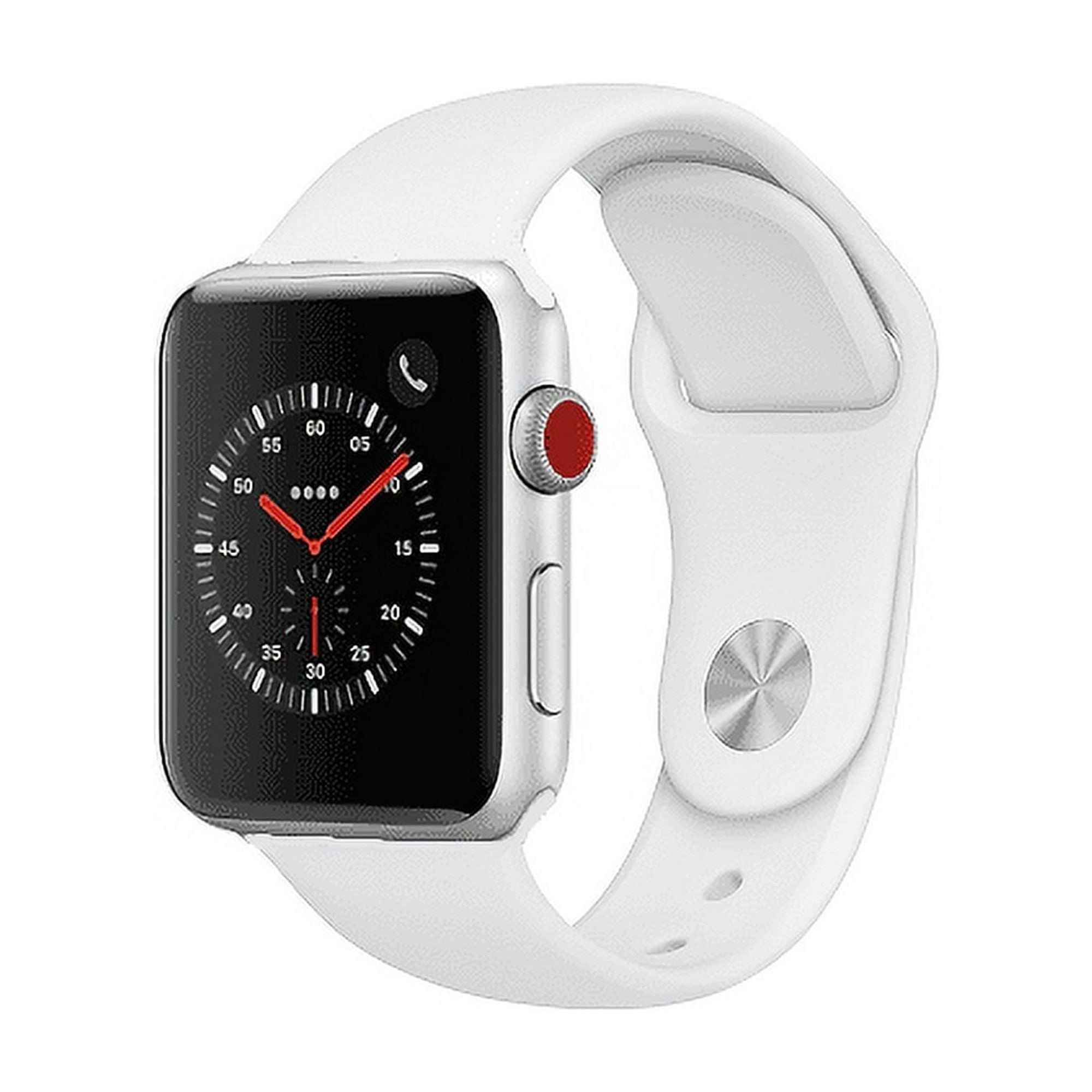 時計 Apple watch 3 38mm Apple Watch Series 3 GPS Silver - 38mm - White Sport Band