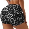 thumbnail image 1 of Fotbe Snake Shorts Sin Costuras – Shorts Deportivos de Cintura Alta para Mujer, Elásticos para Gimnasio, Yoga, Running o Ciclismo-Large, 1 of 8