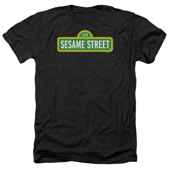 Sesame Street - Logo - Heather Short Sleeve Shirt - Small