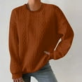 thumbnail image 2 of Timegard Womens Long Sleeve Tops Crewneck Drop Shoulder Solid Color Pullover Fall Casual Loose Blouse, 2 of 9