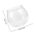 thumbnail image 2 of IFANLANDOR 3Pcs Small Fish Tank Clear Round Plastic Bowls for Desktop Aquarium Home Decoration 11.8In, 2 of 8